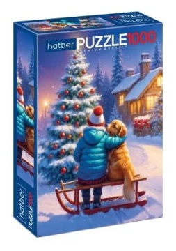 Пазлы 1000 элементов  480*680мм. "Новый Год. Лучшие друзья" Premium