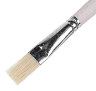 Кисть синтетика под щетину плоская №4