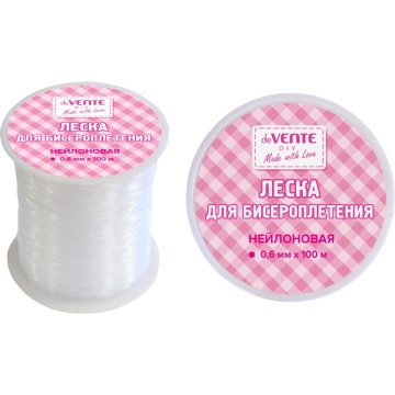 Леска д/бисера "deVENTE. Line" 0,6мм, 100м, прозрачная