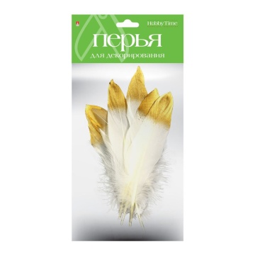 Набор Перья для декорирования 11 Золото/серебро, 17-20см