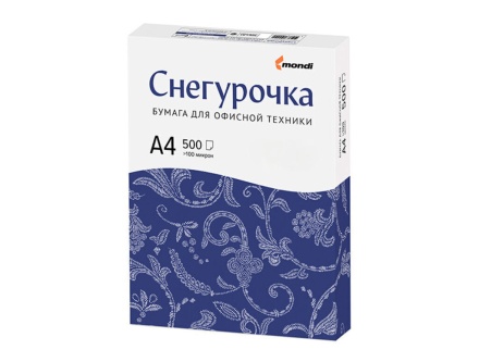 Бумага А4  СНЕГУРОЧКА, 80г/м2, 96%, (500л)