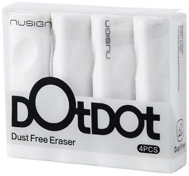 Набор ластиков Deli 4шт. Nusign, белый