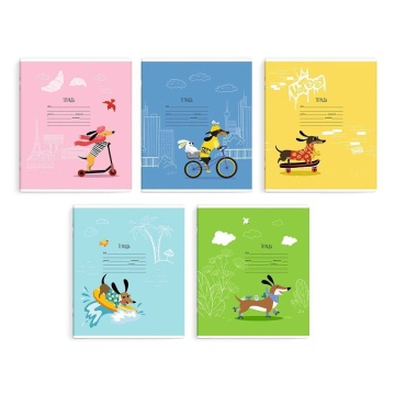 Тетрадь А5 12л лин. Феникс+ "Евротакса", вы.УФ-лак, белизна 100%