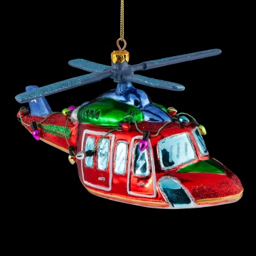 Украшение ErichKrause Decor Вертолет 17см, стекло