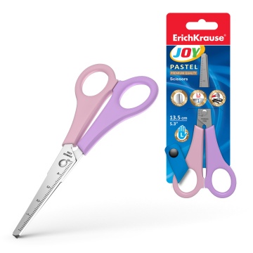 Ножницы для левшей JOY Pastel, 13.5см, ассорти