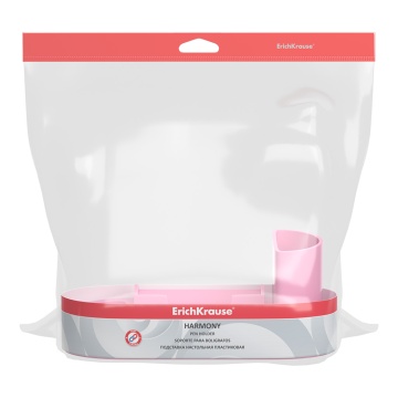Подставка настольная пластиковая ErichKrause Harmony, Pastel, розовая