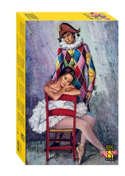 Пазлы 1000 элементов 480*680мм.  "Арлекин и балерина" (Юбилейная коллекция)