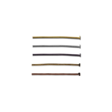 Штифт гвоздик, 24мм, черный никель,  50шт/уп