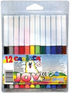 Фломастеры  12цв "Carioca Joy. Superwashable", блистер