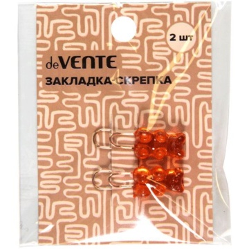 Закладка-скрепка "Teddy bear" метал. 36*10 мм , 2шт.в уп., ассорти