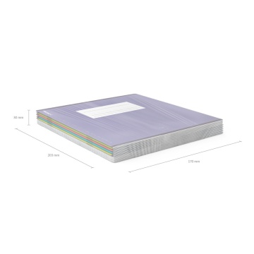 Тетрадь школьная ученическая ErichKrause Unicolor Bright, 18 листов, линейка (в плёнке по 10 шт.)_MI