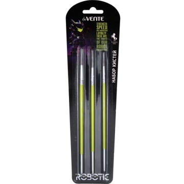 Набор кистей "deVENTE. Robotic" 3 шт, (пони  2, 4, 7)