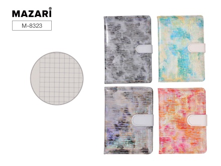 Блокнот STYLE 14,8 х 20,5 см, 80 л., внутренний блок в клетку, плотность бумаги 70г.м2, 4 дизайна в ассортименте, ОПП-упаковка