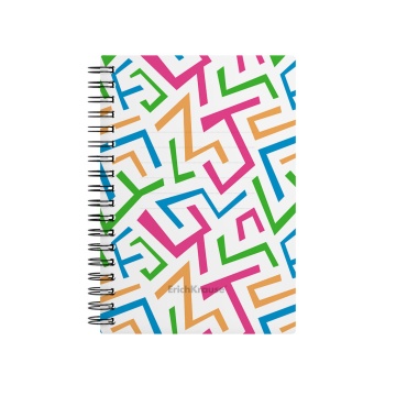 Тетрадь общая с пластиковой обложкой на спирали ErichKrause Lines, А6, 60 листов, клетка