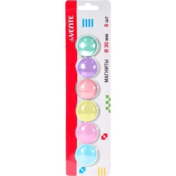 Магнит для доски  6шт 30мм  Pastel