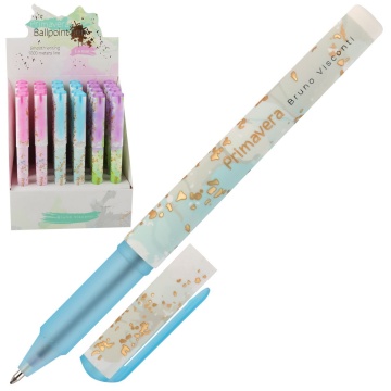 Ручка шар. BV "Primavera" 1мм, синяя, 3 вида