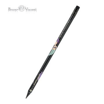 Карандаш ч/гр BV "Black Excellence. Русалка" НВ, пластиковый, грифель 3мм