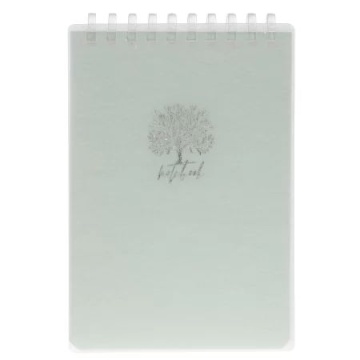 Блокнот А6 пластик, эластичн.гребень, 80л. "Кофейные истории. Древо" тисн.фольгой