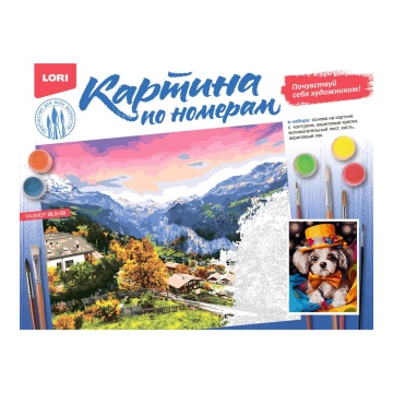 Картина по номерам на картоне 30*40см "Фокусник"