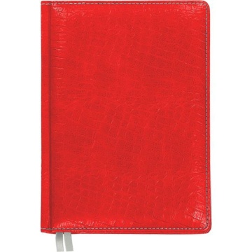 Ежедневник недат. В6 Attomex Croco 272стр., красный, тв.обл.,кожзам., ляссе, 70гр/м2