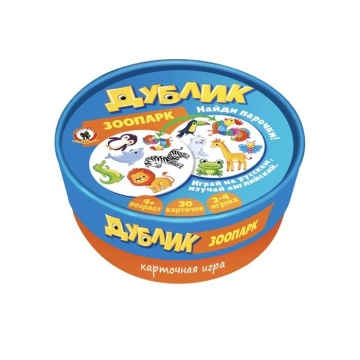 Игра настольная Дублик "Зоопарк" 30 карточек