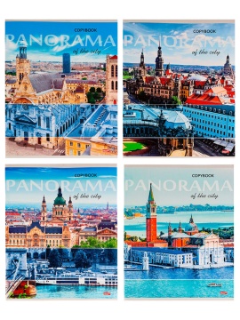 Тетрадь А5  96л кл. Проф-Пресс "Панорамы городов"