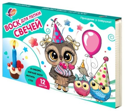 Набор для лепки свечей "Праздник у совушки"