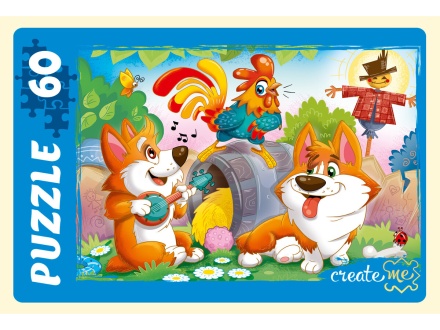 Пазлы   60 элементов  237*330мм. "Забавные корги" Create me