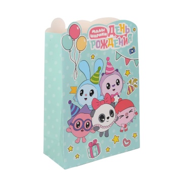 Пакет подар. бумажн. 33*45*15 см 190гр/м2 Малышарики