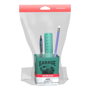 Набор настольный пластиковый ErichKrause Base, Vintage Car, бирюзовый