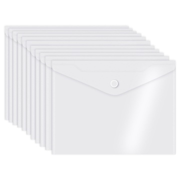 Конверт на кнопке 240*180мм прозрачный