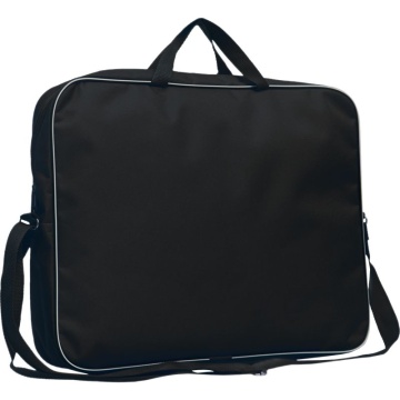 Папка А3 (450*350*70) с ручками, молния, ремень, ткань Черная