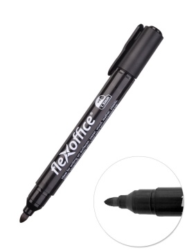 Маркер перманентый 2,5 мм. черный