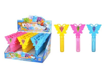 Мыльные пузыри  30мл, 20см  "Бабочка трещетка"