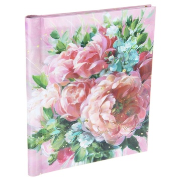 Фотоальбом магнитный 10л  23*28см спир. Пионы