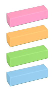 Ластик Л2, 48 х 13 х 13 мм, неоновый,в ассортименте