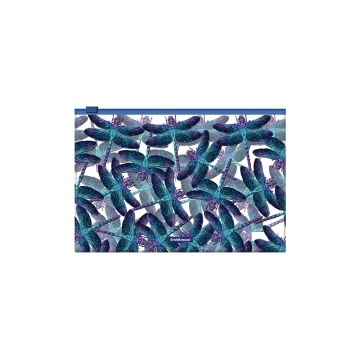 Зиплок-пакет пластиковый ErichKrause Неоновые стрекозы, B5 (в пакете по 12 шт.)