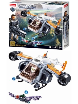 Конструктор пластм. Sluban "Атомная буря. Атакующий самолет"  211 дет.