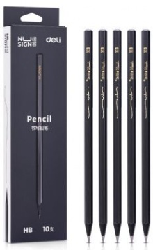 Карандаш Deli НB Nusign, шестигранный