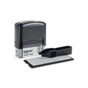 Штамп самонаборный 4 строки, 47*18мм , подушка синяя