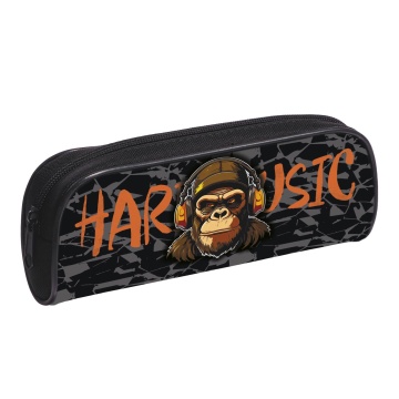 Пенал-косметичка (200*95*40) молния, ткань "Hello monkey"