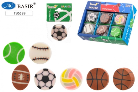 Ластик Basir "Мячи" 37*37мм