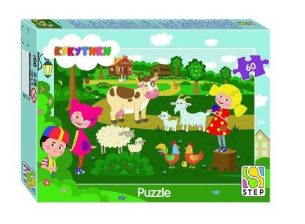 Пазлы   60 элементов  270*180мм  "Кукутики" (Биг Папа)