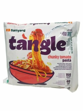 Лапша быстрого приготовления "Тэнгл" паста с кусочками томата 105гр./пачка