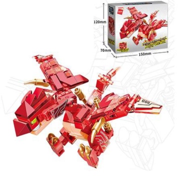 Конструктор пластм. Qman "Робот-птица" 126 дет. (упаковка не русифицирована)