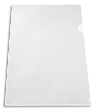 Папка уголок А4 прозр. плотн. 0,15мм бесцветная