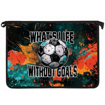 Папка для тетрадей. А4. На молнии. "ФУТБОЛ ГРАНЖ"