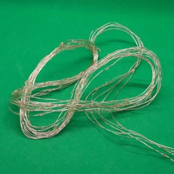 Гирлянда на батарейках  1м 10LED нитка росы, мультицвет, питание  2*CR2032