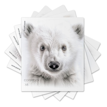 Тетрадь А5 48л кл. Erich Krause "Whiteout", ламинация soft-touch+выборочный УФ-лак_MIX-PACK