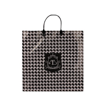 Пакет 36*37см (100мк) с пластиковой ручкой "Шанель" ПВД